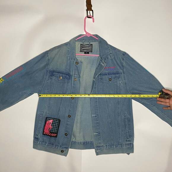 Brooklyn Cloth Open Your Mind Retro Graphic Denim Jean Jacket - Picture 2 of 9